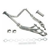 Performance Long Tube Exhaust Header with Y Pipe for 2007-2014 Chevrolet GMC Sierra 1500/2500/3500 4.8L 5.3L 6.0L 6.2L 2WD